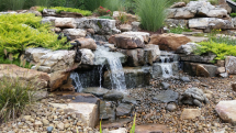 Backyard waterfall landscaping evansville Indiana