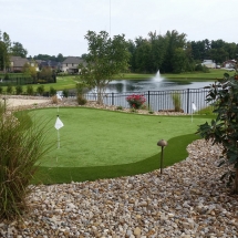 Synthetic Turf putting greens installation