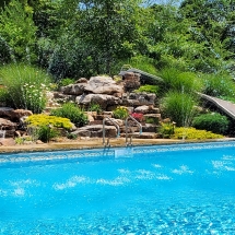 Custom residential pool slides Evansville Indiana